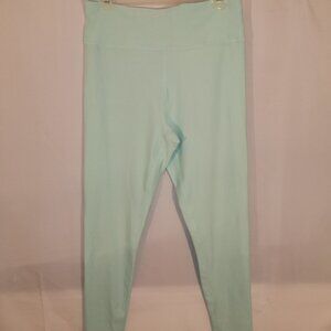 Athletic Works Dri - More Ladies Size Large Mint Green Full Length Leggings